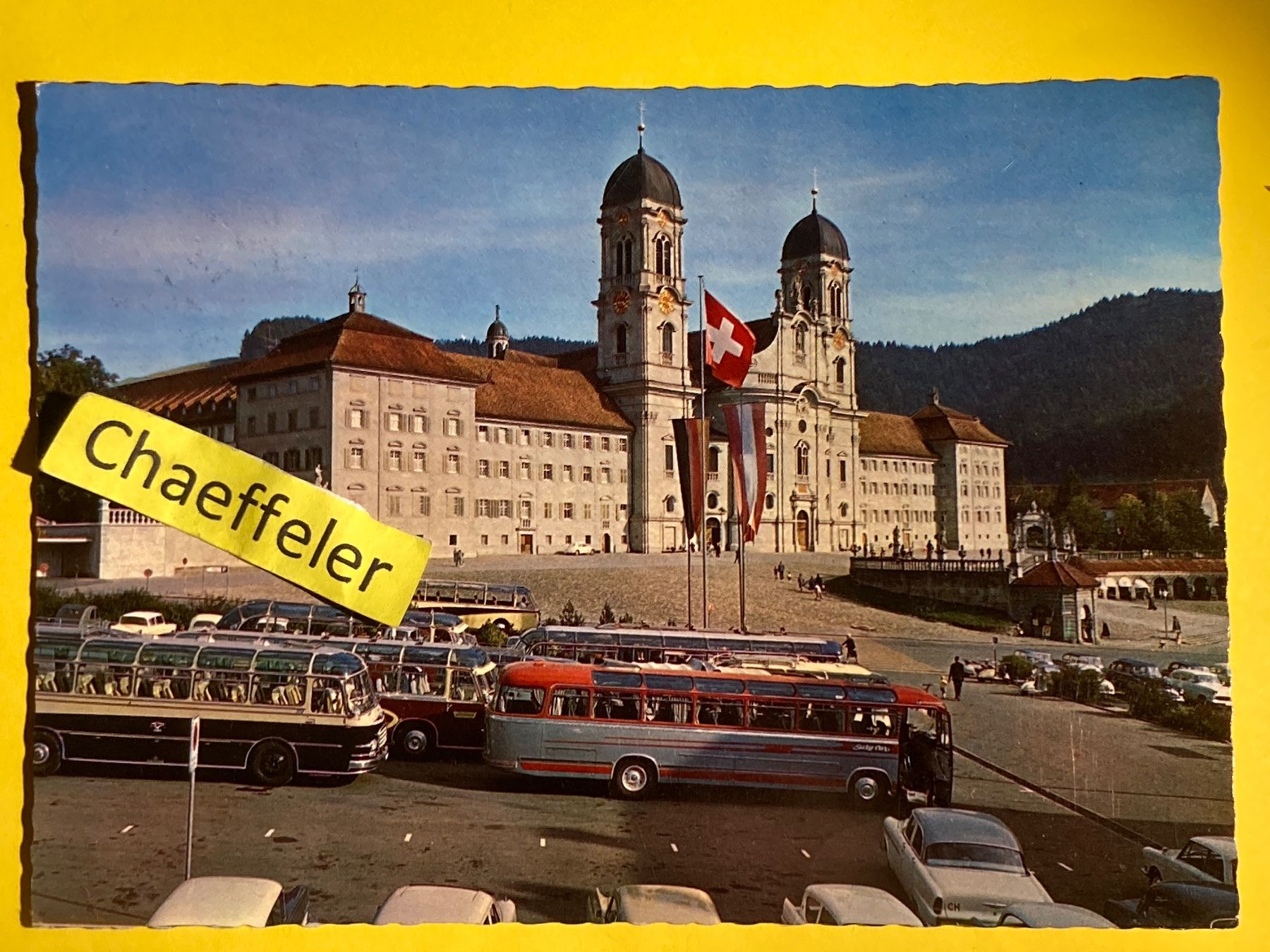 Cartoline postali: 1962 Kloster Einsiedeln – Usato da Zürich venduto da Chaeffeler