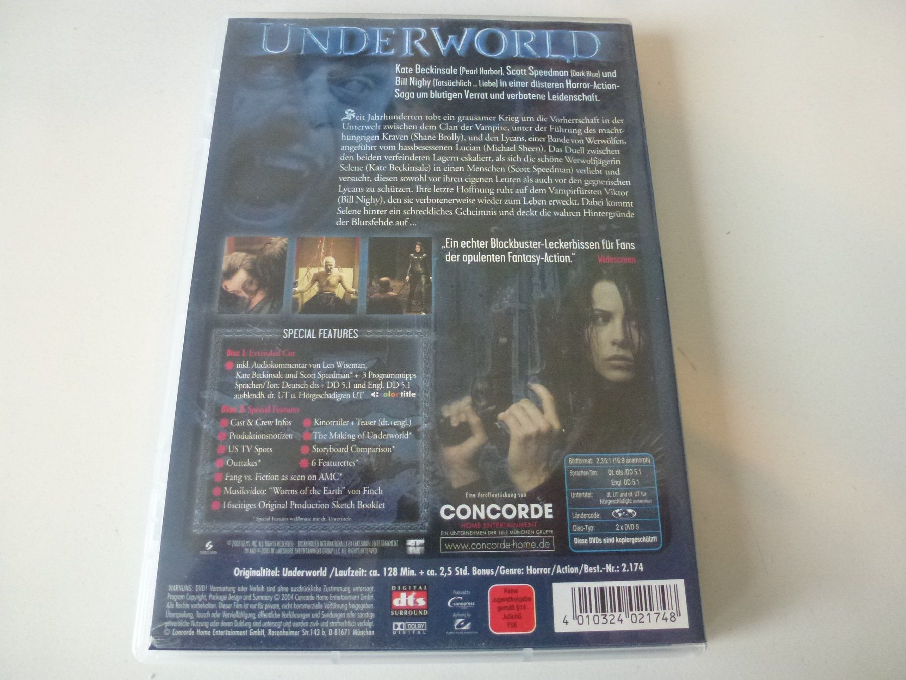 Tutti i DVDs: Underworld (2003) Extended Cut, Limited 2 DVDs – Nuovo (secondo la descrizione) da Bern venduto da Frebo 1