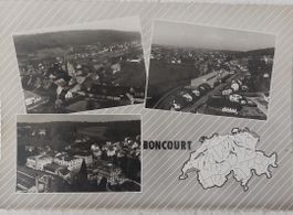 BONCOURT - En avion au-dessus de Boncourt - 1967