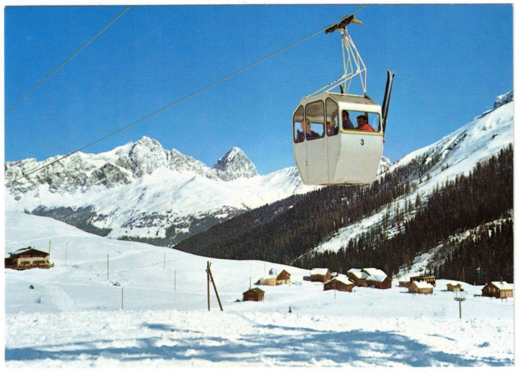 Ansichtskarten: Savognin - Gondelbahn Radons – Gebraucht aus Binningen von Mountainrider