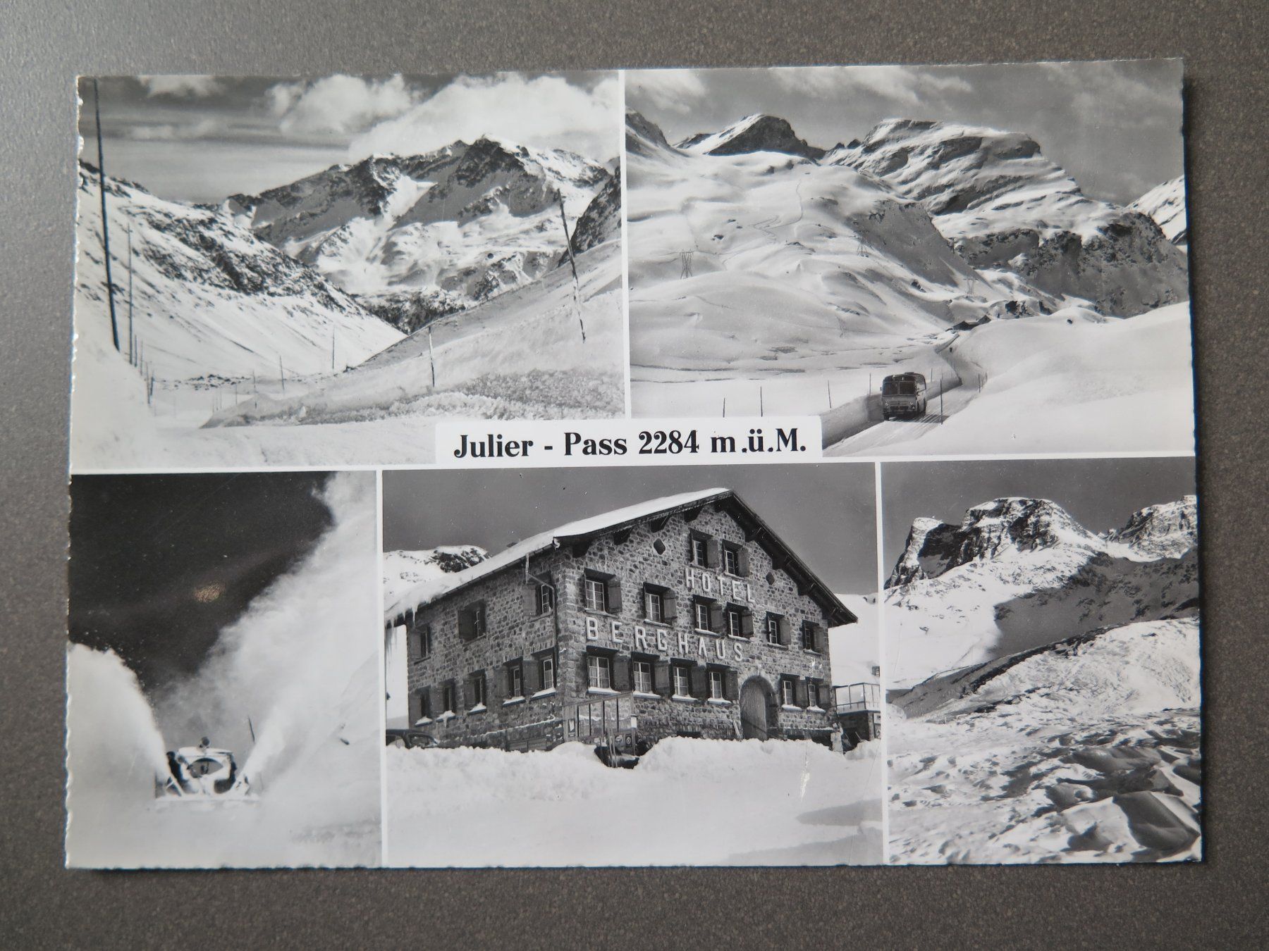 Cartoline postali: JULIERPASS - 5-BILDRIGE AK – Usato da Wittenbach venduto da lipasal