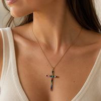Handgefertigte Halskette Edelstahl mit Zirkonia wasserfest
