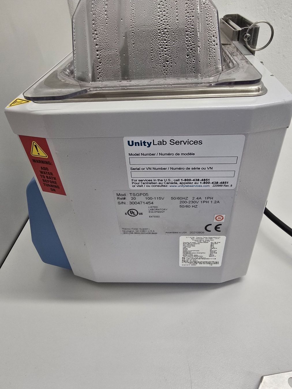 Accessori da laboratorio: Thermo Scientific 5 Liter Wasserbad GP 05 – Usato da Niederdorf venduto da LeptonAG_Labor 6