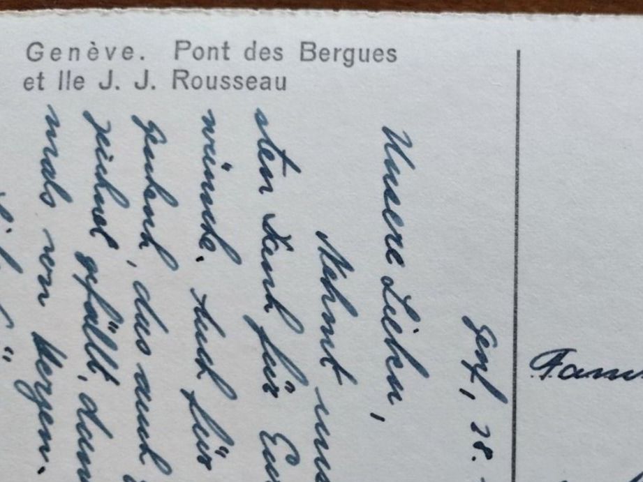 Cartoline postali: Ansichtskarte Genève s/w 1950 – Usato da Wildhaus venduto da Hukwildhaus 2