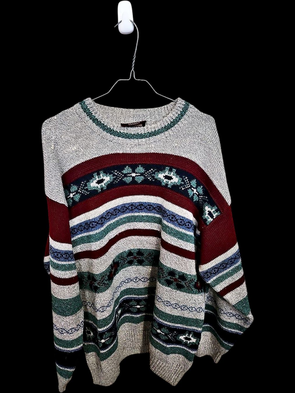 Maglioni & Felpe: STATUS Vintage Gemusterter Pullover - Fair Isle Strickstil – Usato da Zug venduto da vinokilo 1