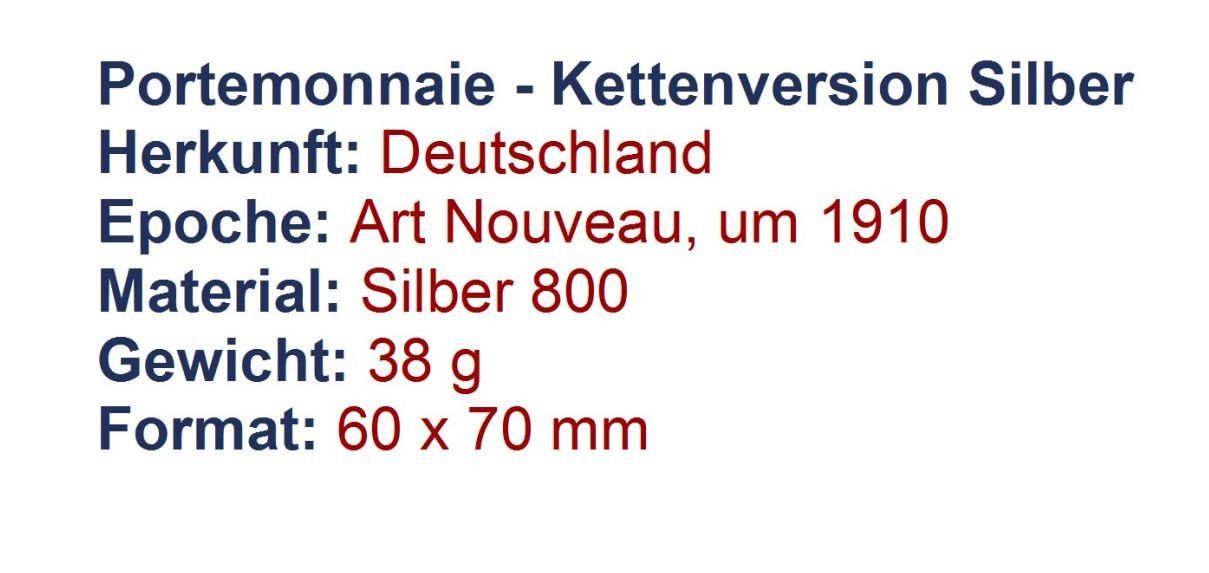 Portamonete: Portemonnaie - Kettenversion Silber 800 – Usato da Flamatt venduto da samowarow 1