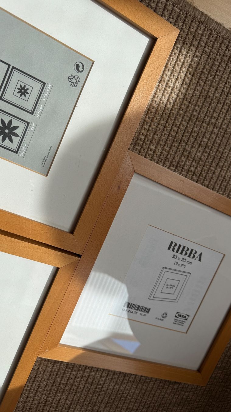 Ikea Cornici: 3 Bilderrahmen Ikea braun Ribba 23x23cm – Usato da Birsfelden venduto da Nic21 1