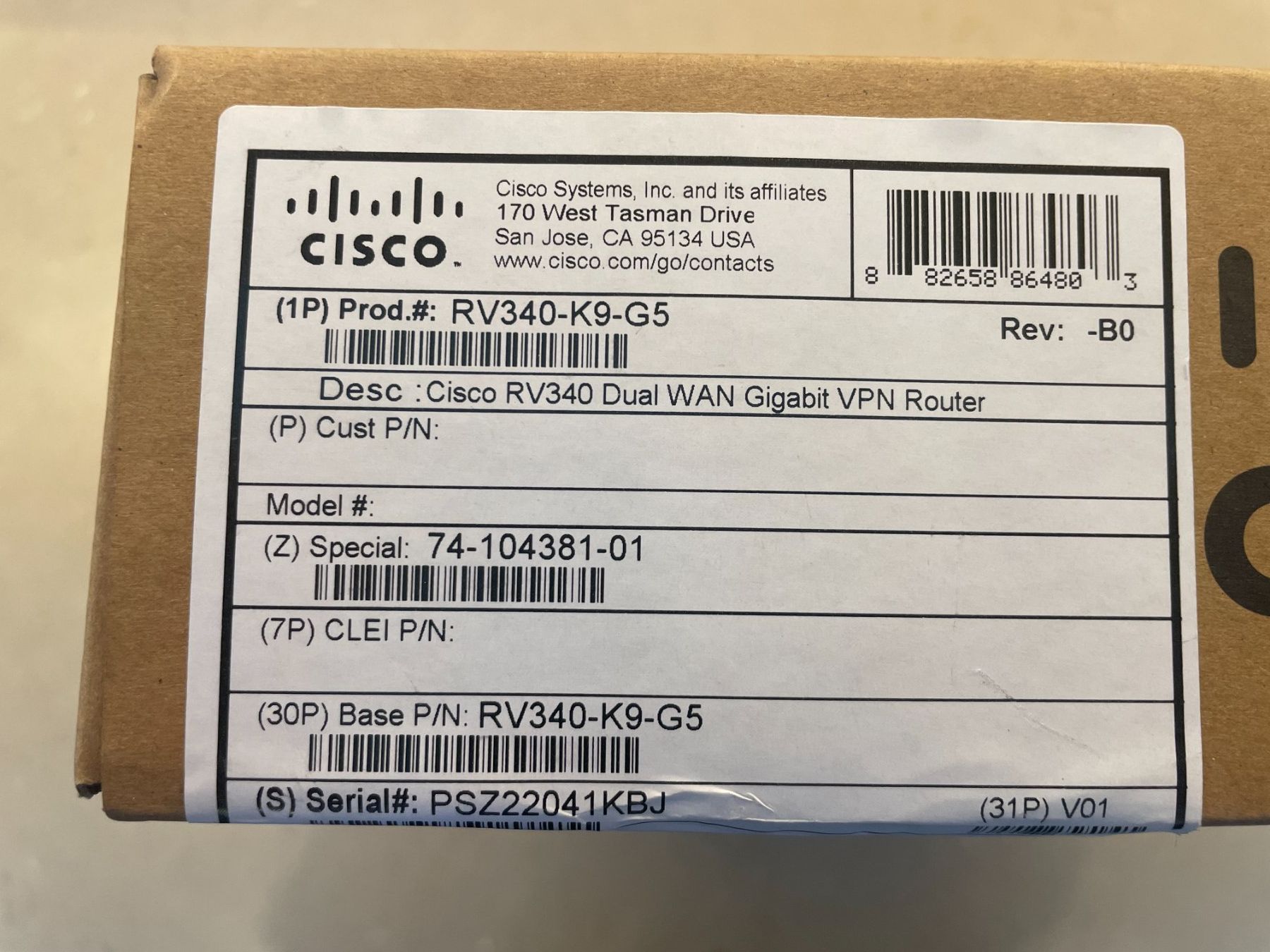 Cisco Firewall: Cisco RV340 Router Firewall VPN Dual WAN Gigabit – Gebraucht aus Kilchberg ZH von xelion 8