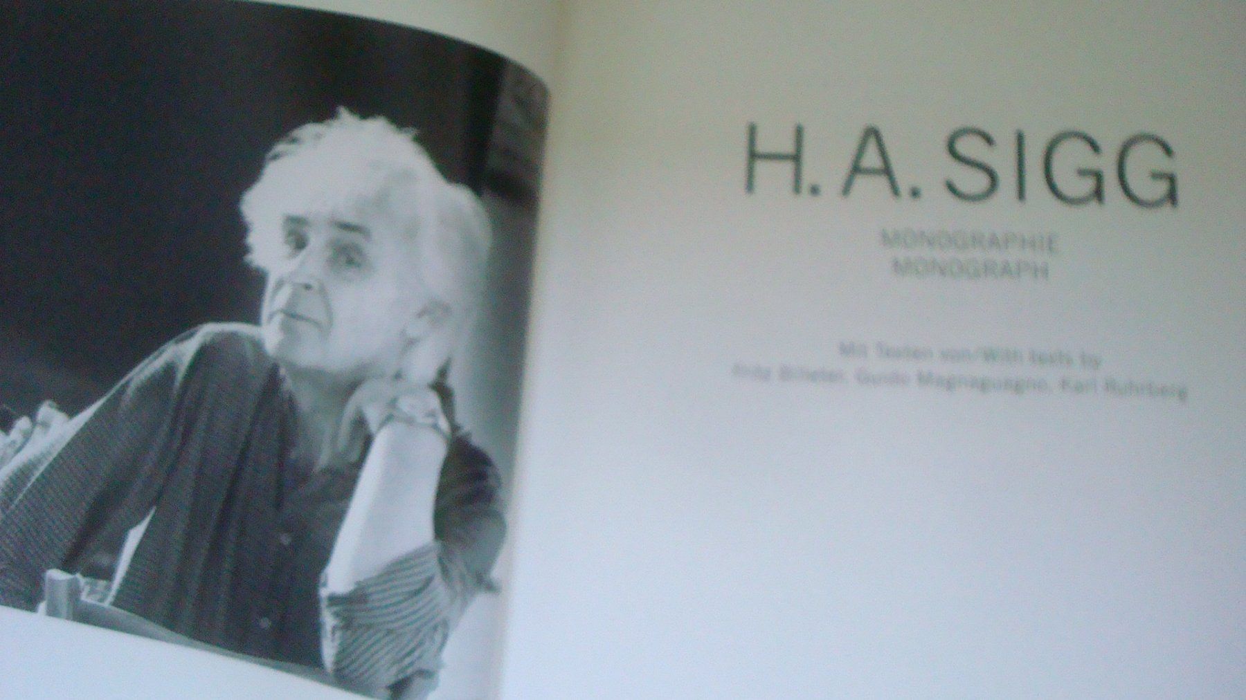 Livres: H.A. Sigg Monographie - Monograph – D'occasion à Münchenstein par Pesci6 7