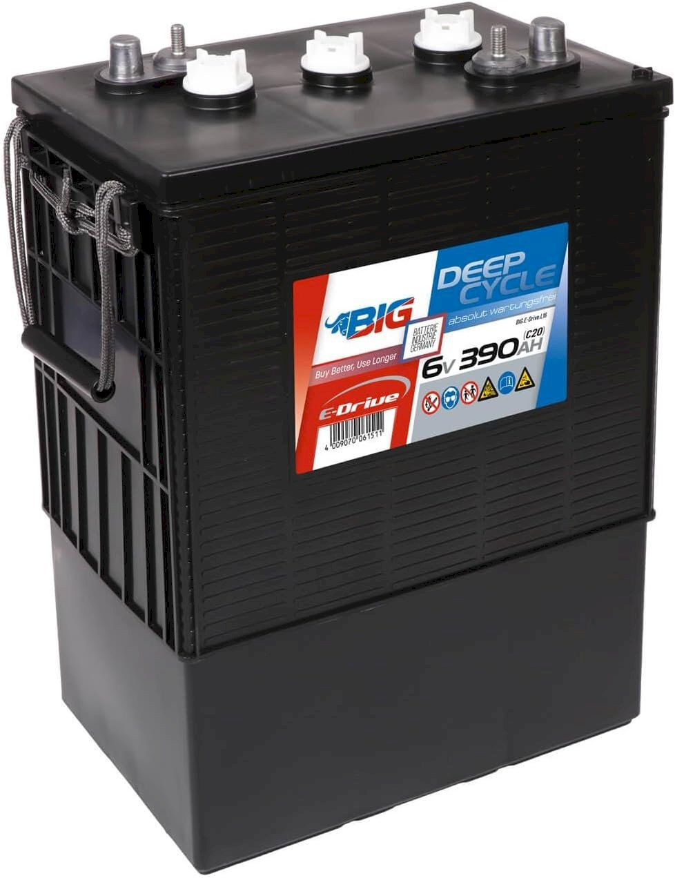 Elettrotecnica: BIG E-Drive 6V 390Ah Traktionsbatterie – Nuovo e nell'imballaggio originale da Bottighofen venduto da zaap 1