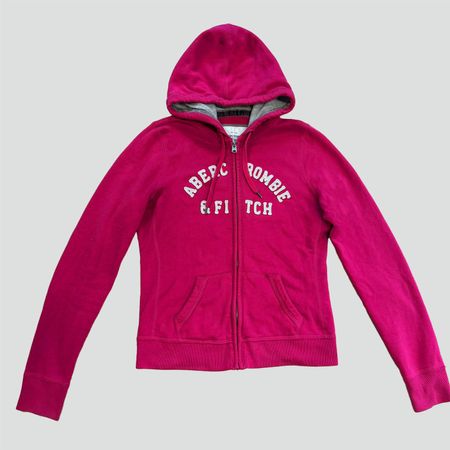 Abercrombie & Fitch pink zipped hoodie Kaputzenpullover