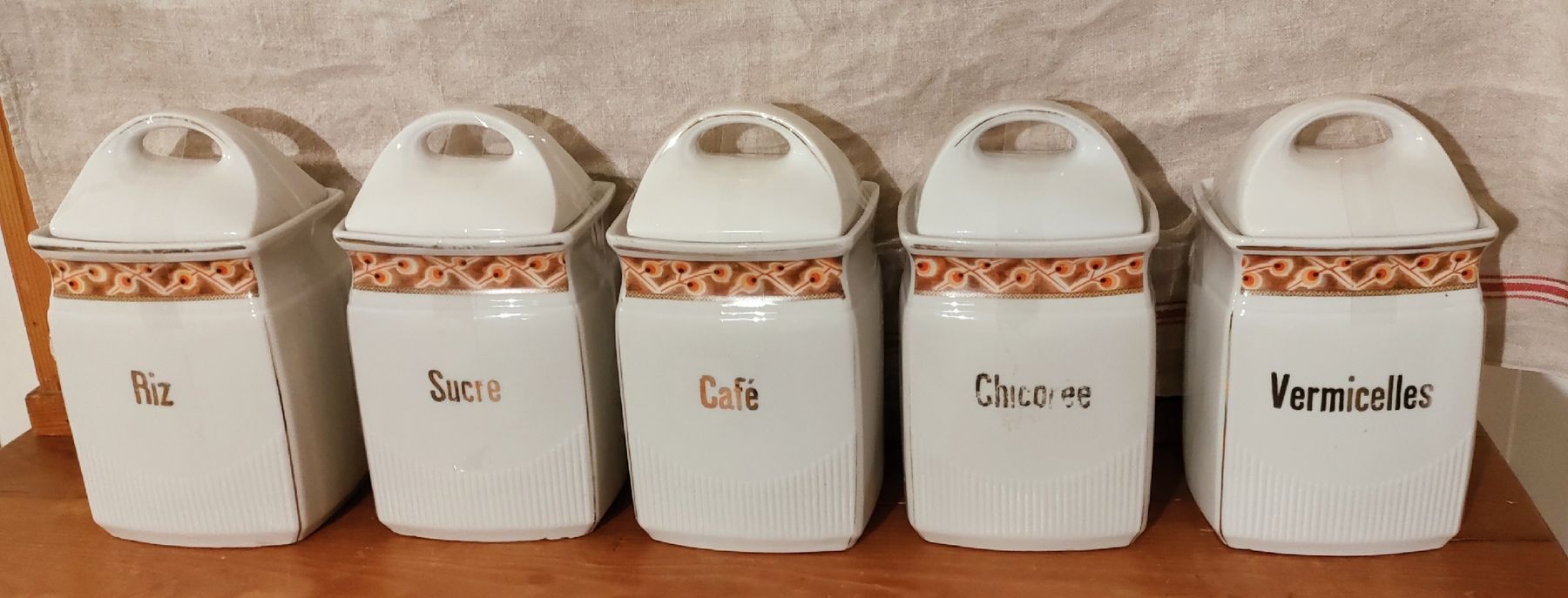 Cucine complete: 5 Pots à provision vintage – Usato da Riaz venduto da Tobydesmonts 3