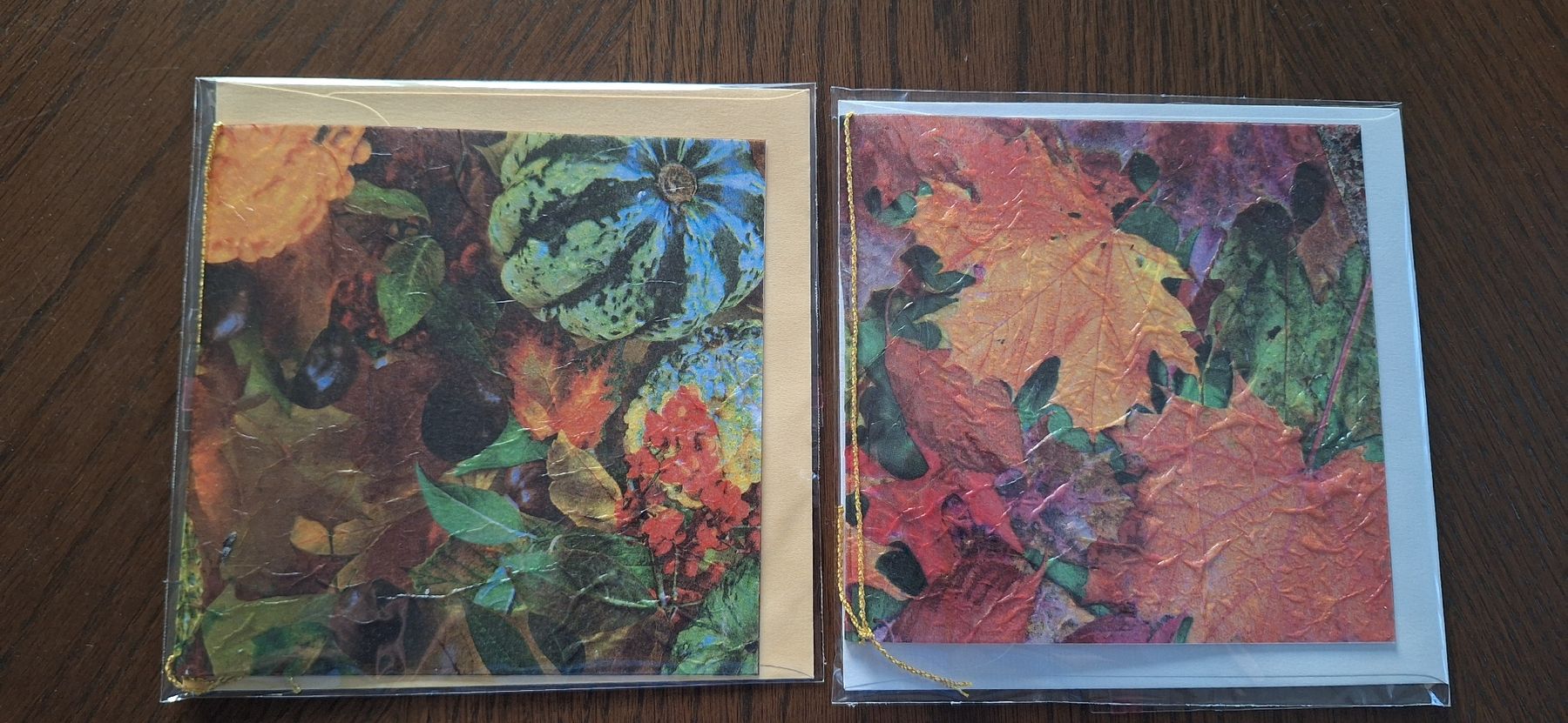 Cartes: 2 Herbstkarten neu – Neuf (Voir description) à Schwyz par cla_8w6t
