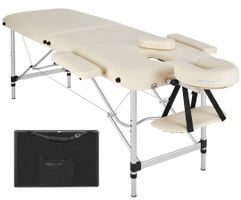 2 Zonen Massageliege beige