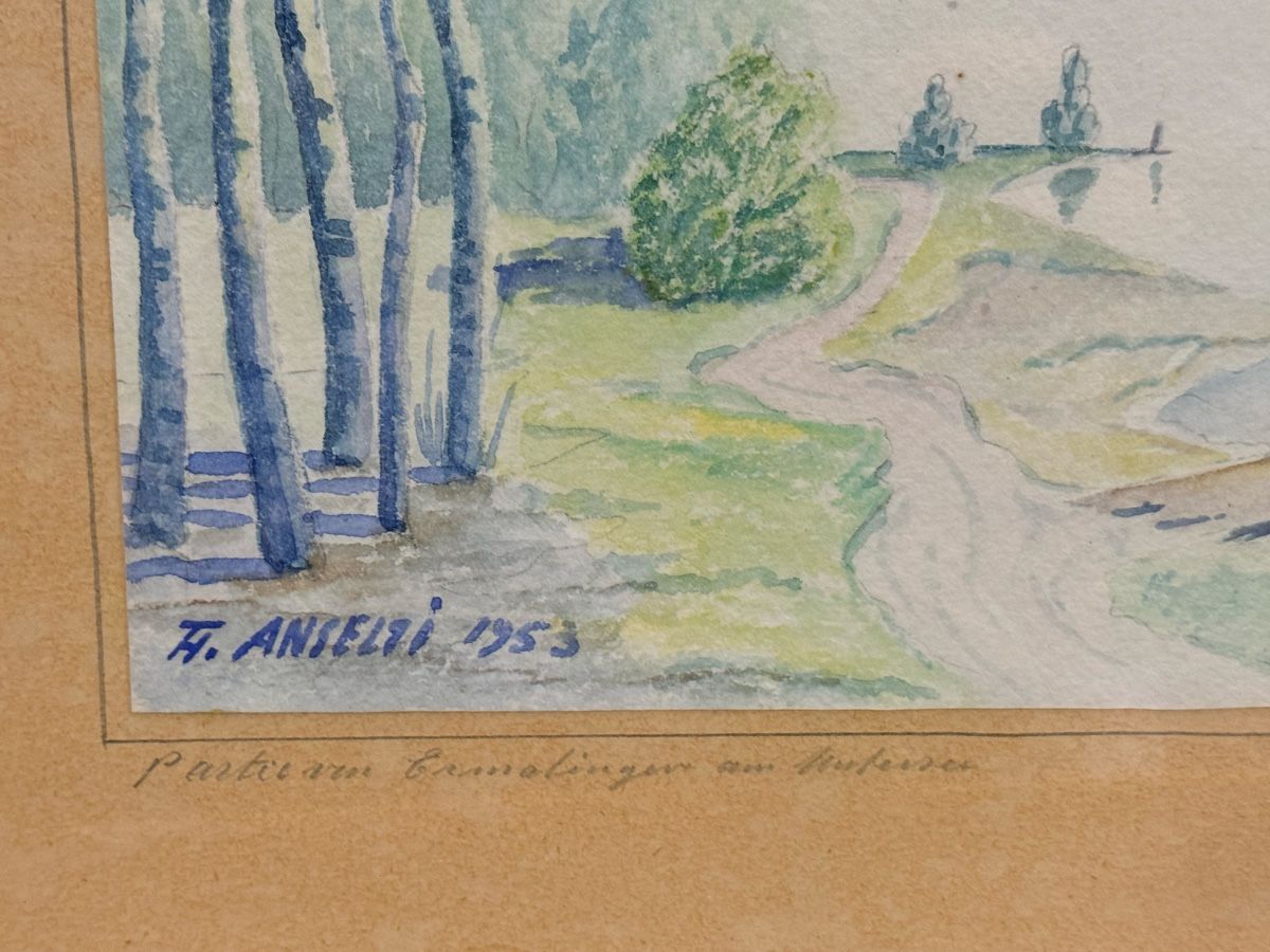 Dipinti: Hans Anselti 1953- Aquarell – Usato da Solothurn venduto da NUVICO 5