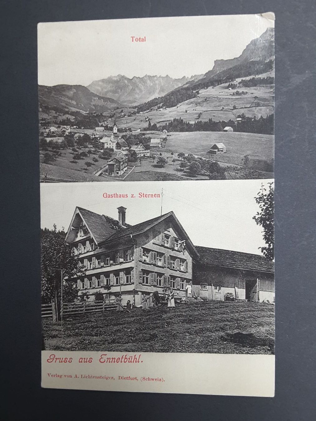 Cartoline postali: AK  Ennetbühl SG , Gasth. Sternen – Usato da Reichenburg venduto da Pipo-67