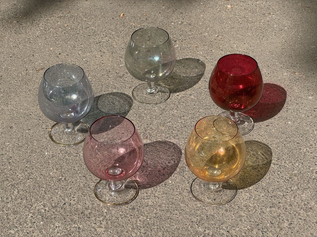Bicchieri: 5er Set bunte Gläser Vintage – Usato da Basel venduto da julia_schuerch 8