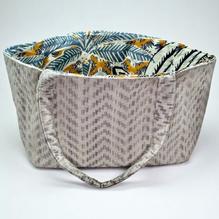 Grand sac fourre-tout en tissu "Au fil d'Ariane"