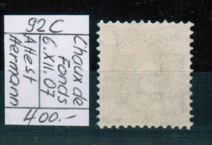 Tutti i francobolli: St.Helvetia Nr.92C - Attest Hermann – Usato da Bern venduto da peri02 1