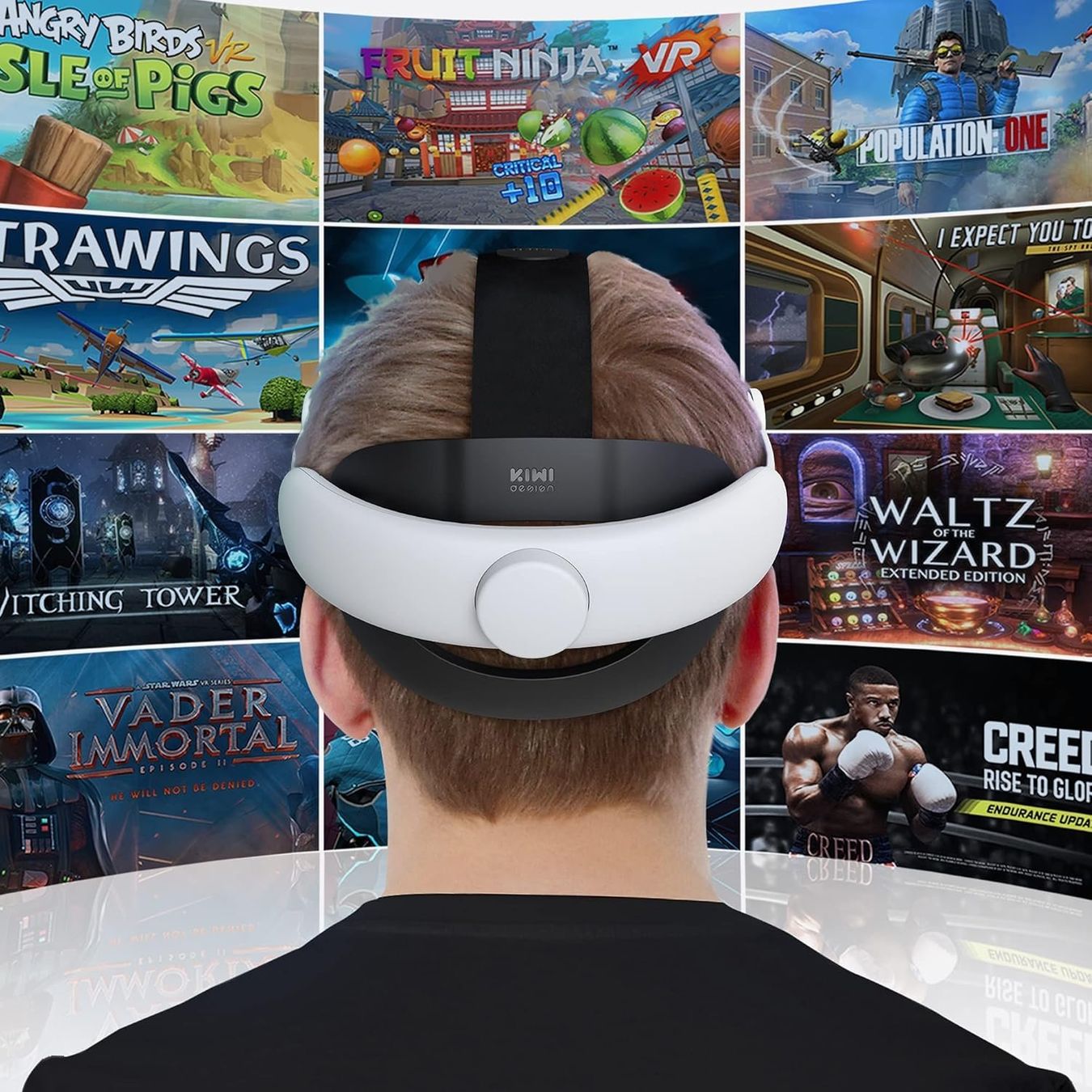 VR Brille: KIWI design | Sangle Élite Réglable Compatible Meta Quest 2 – Neu (gemäss Beschreibung) aus Sion von bitfenix 7