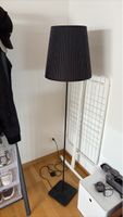IKEA Hemma Stehlampe schwarz Metall Stoffschirm