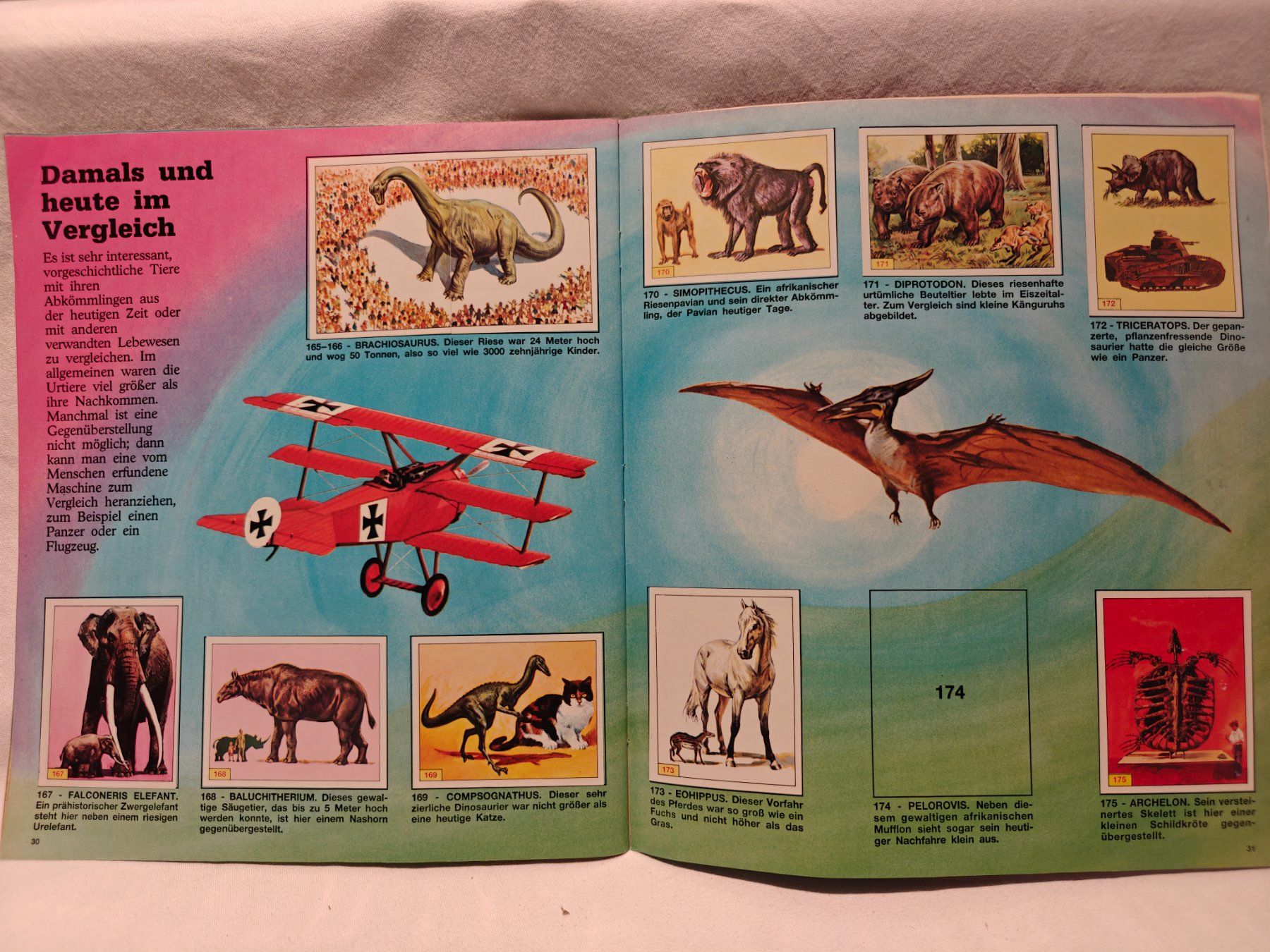 Panini Album: Tiere der Urzeit 1992 – Usato da Gutenswil venduto da Vulcano21 8