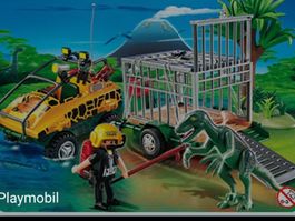 Playmobil Amphibienfahrzeug mit Deinonychus 4175-A