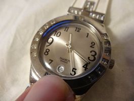 SWATCH IRONY HEREN-DAMEN UHR.VIELLE STEIN.DAT.LÄÜFT-32X35MM