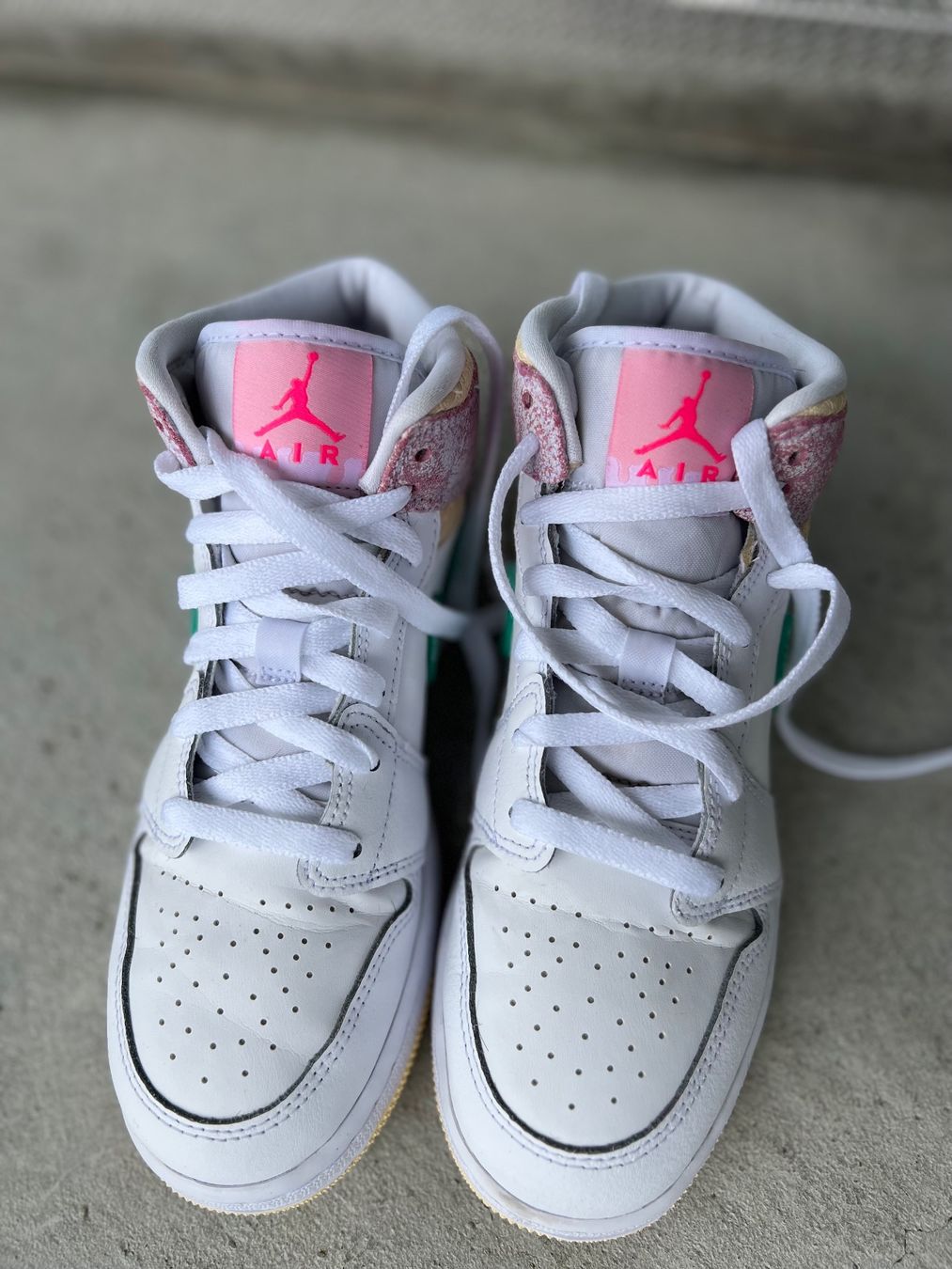 Jordan Scarpe da donna: Air Jorden 1 Mid Paint Drip – Nuovo (secondo la descrizione) da Hägendorf venduto da Mocca72 1