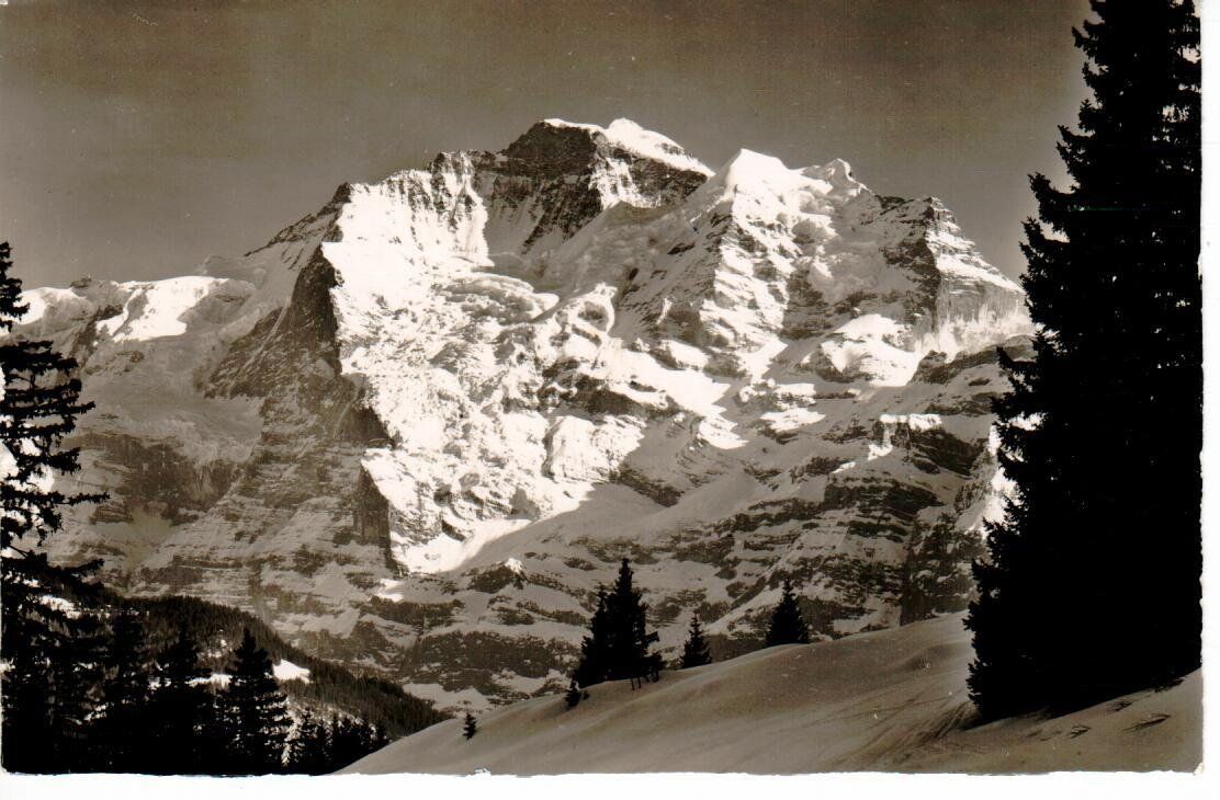 Ansichtskarten: die Jungfrau 1953 – Gebraucht aus Wolhusen von Curver9