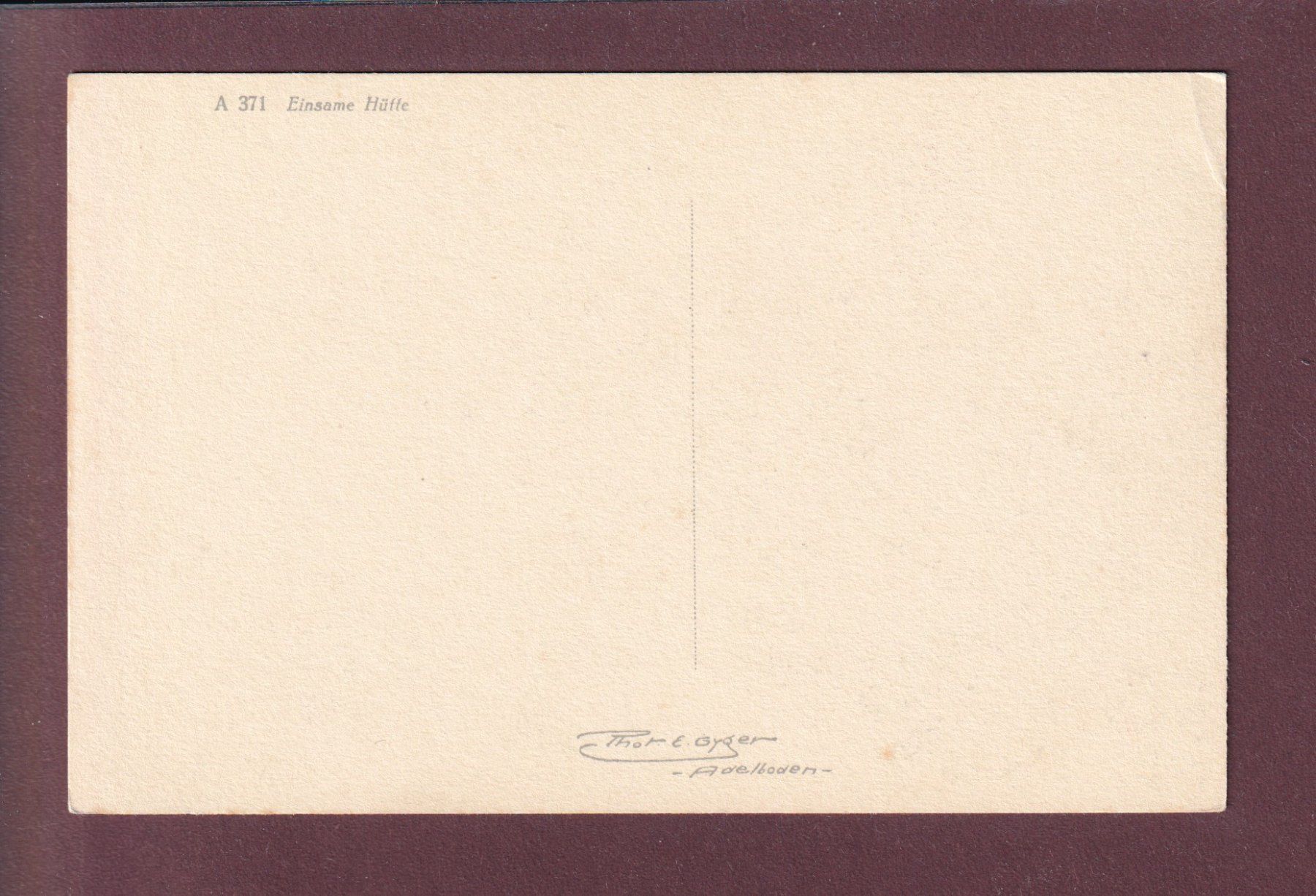 Cartoline postali: ADELBODEN - Einsame Hütte – Usato da Pully venduto da nicecards 1