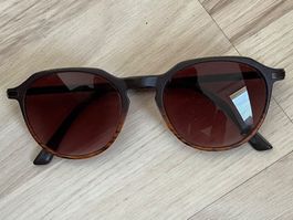 „LEXXOO“-SONNENBRILLE mit Kunststoff-Front in Holzoptik