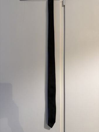 Cravatta in seta nera Fierenzo 100% seta Made in Italy.
