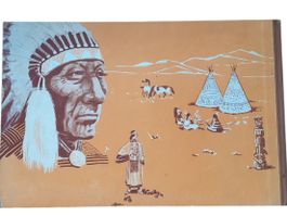 Buch 3 D Plastische Indianerwelt 1950