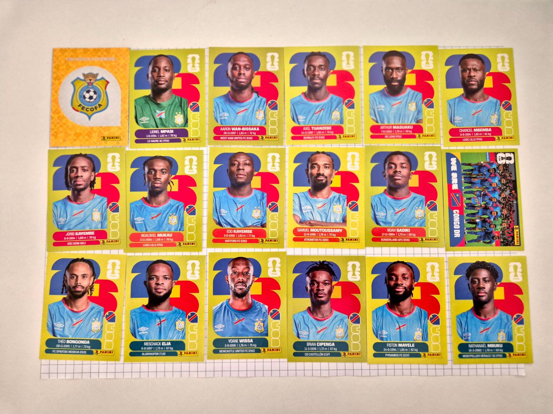 Panini Carte collezionabili: WM Panini Sticker 2026 Team Congo – Usato da Uster venduto da Ausmister12