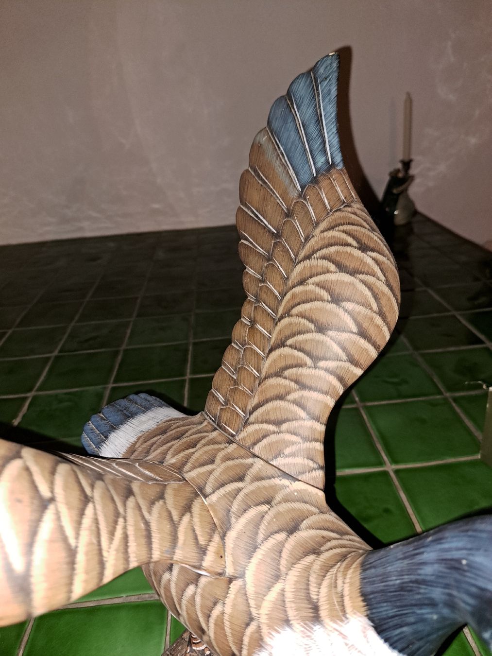Statuette: Holz Ente Figur Deko, Handgeschnitzt, – Usato da Kölliken venduto da Upcycling-by-Mc-TAM 2