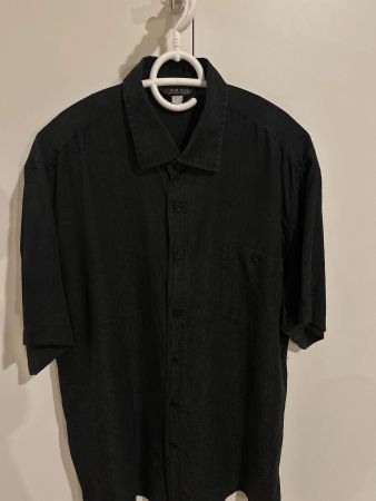 Herren Kurzarm Hemd schwarz