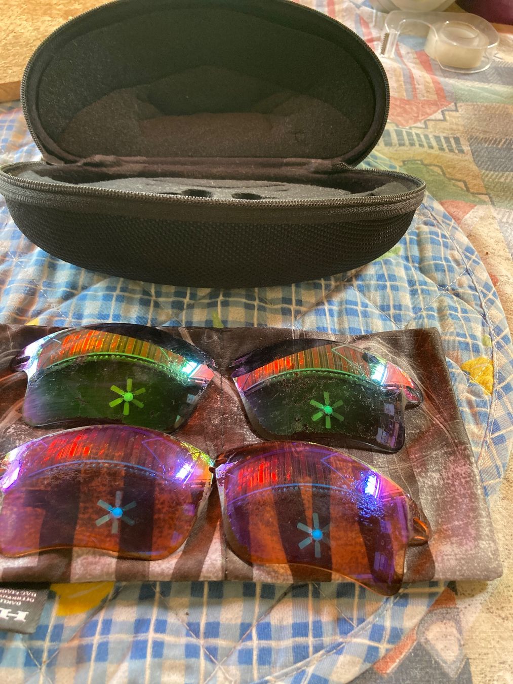 Oakley Occhiali & Lenti: Oakley Ersatzgläser Set mit Etui fast jacket – Usato da Turbenthal venduto da littledevil71