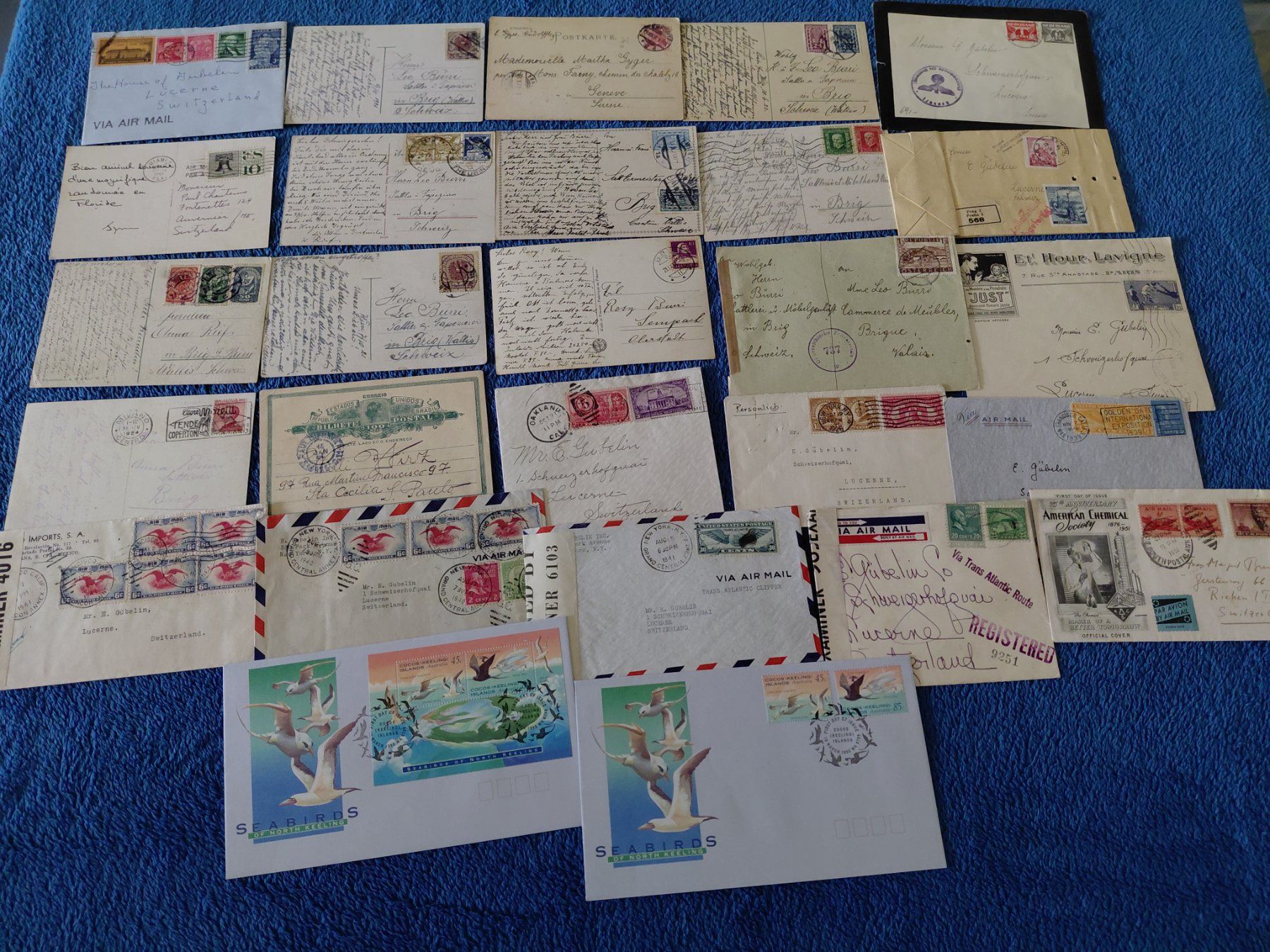 Alle Briefmarken: Div. Karten Briefe Welt – Gebraucht aus Horw von Onurb008