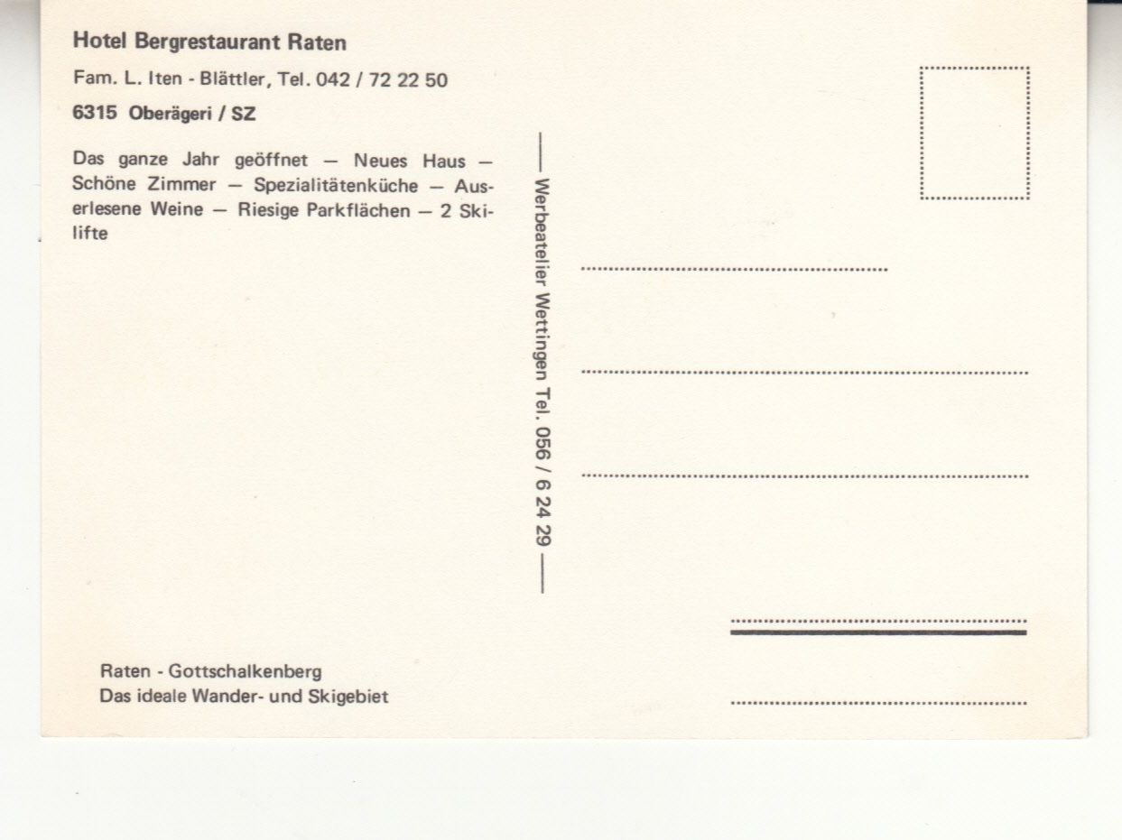 Cartoline postali: Raten ca. 1970 – Usato da Bürglen TG venduto da StampGraf 1