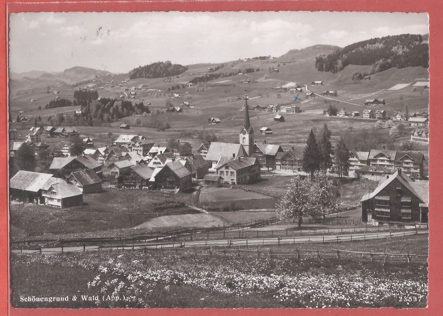 Cartoline postali: Schönengrund und Wald AR - 1954 – Usato da Fislisbach venduto da Porano