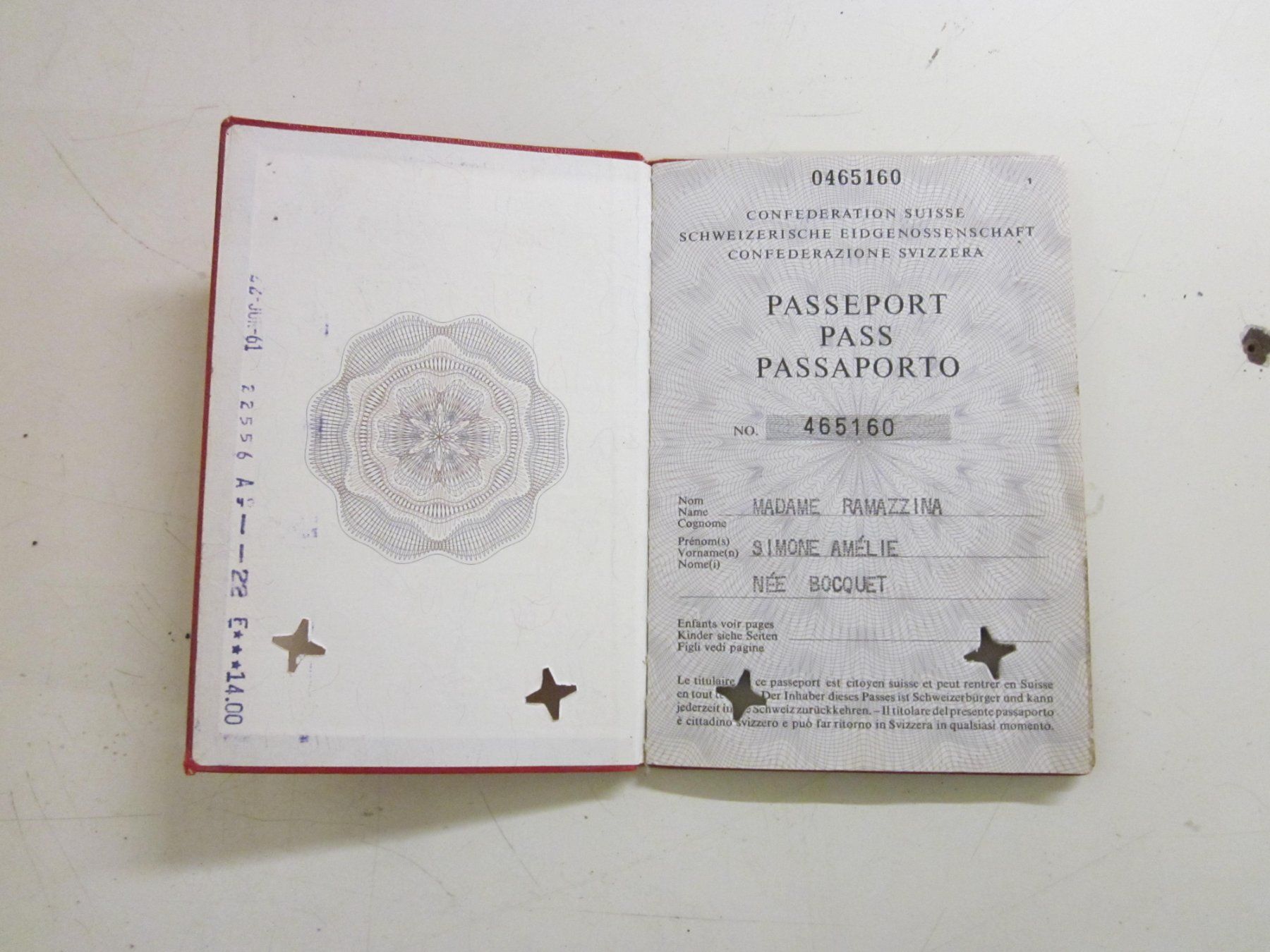 Dokumente: Passeport Schweizer Pass 1964 – Gebraucht aus Grand-lancy von  1