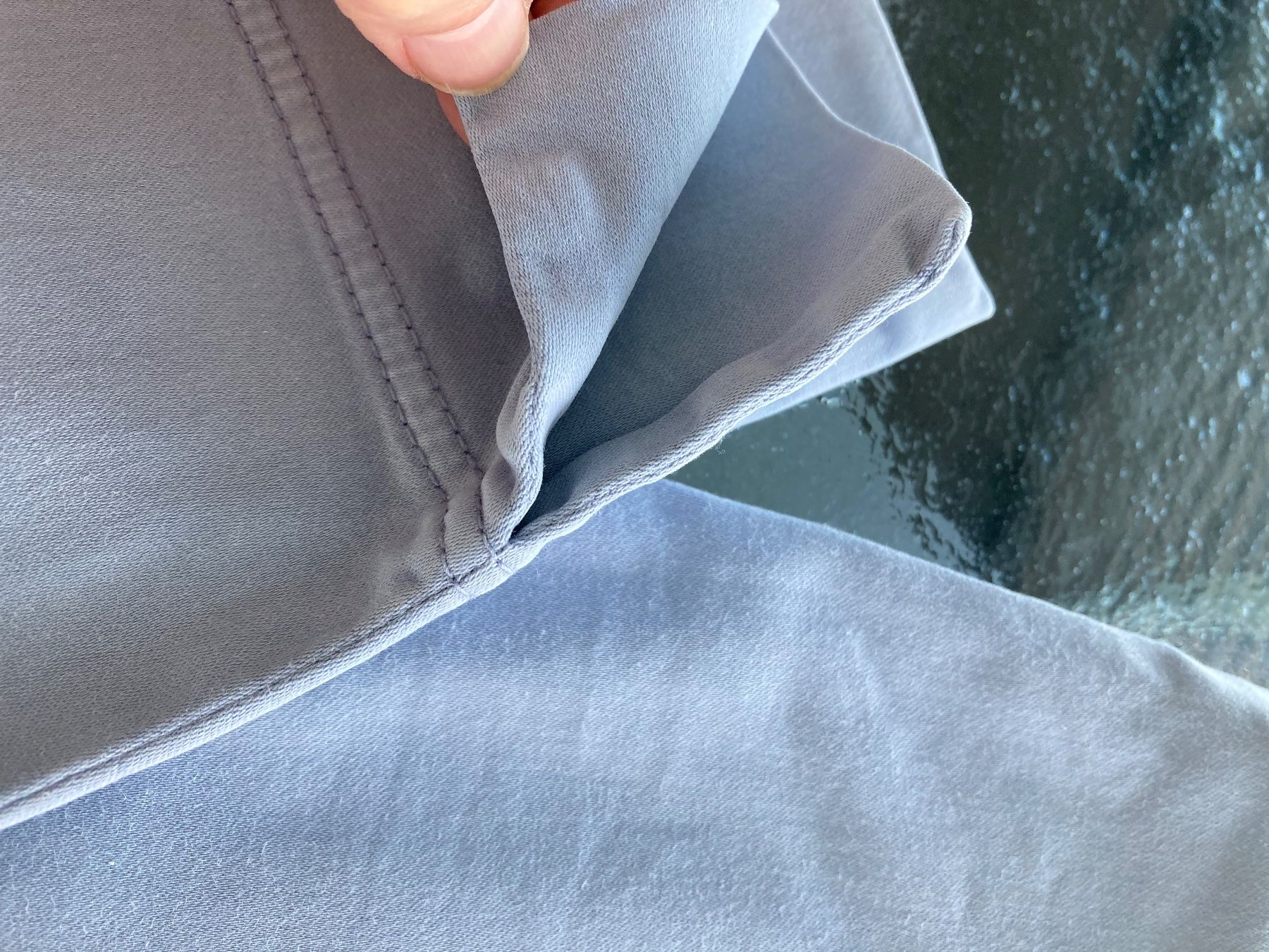 Pantaloni: SEDUCTIVE Damenhose Mod. SABRINA, Gr. 34, hellblau, iconic – Usato da Zürich venduto da einefreude 4