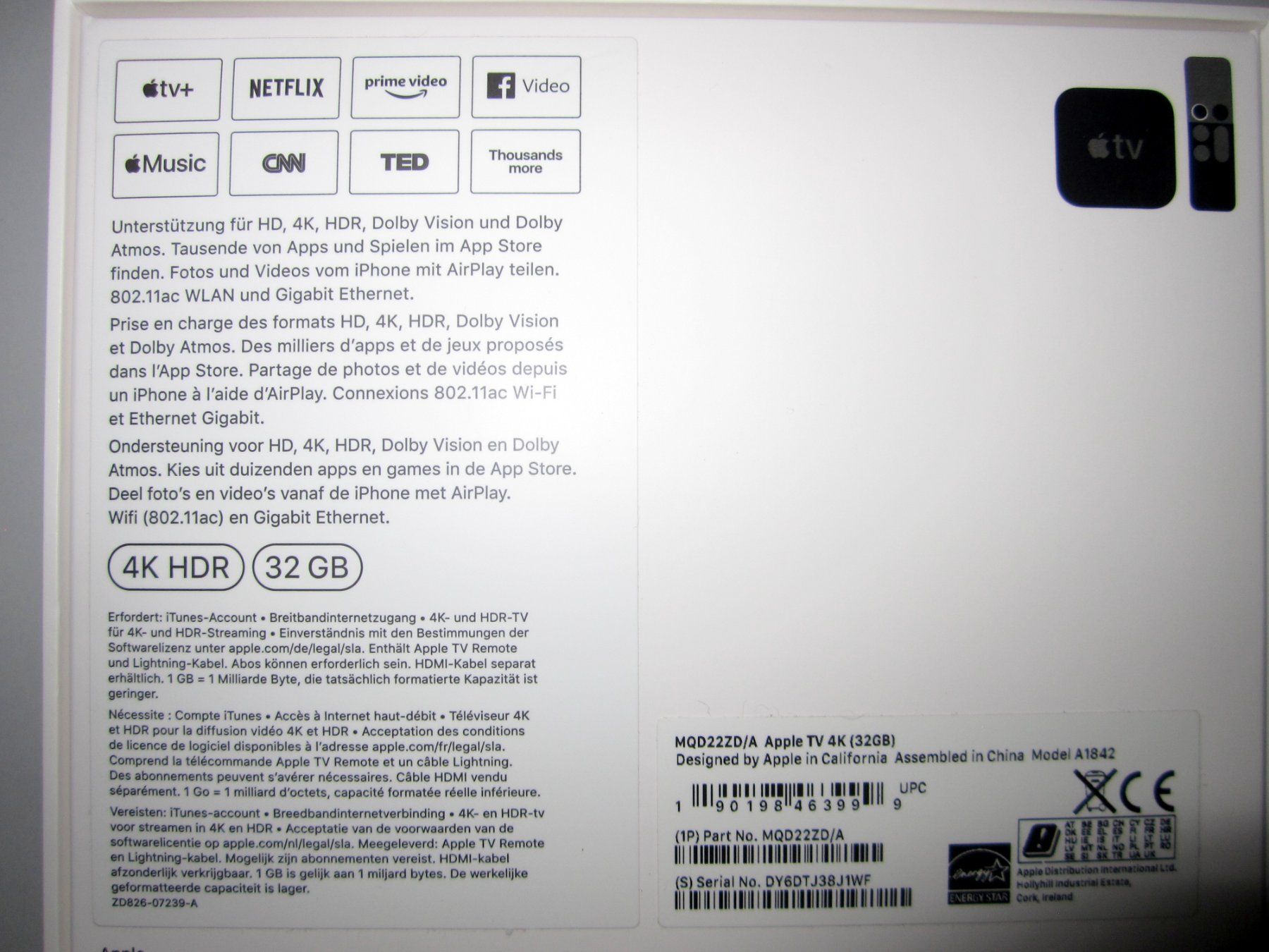 Apple Lettore multimediale & Streamer: Apple TV 4 K – Nuovo e nell'imballaggio originale da Binningen venduto da fel_8mgn 2