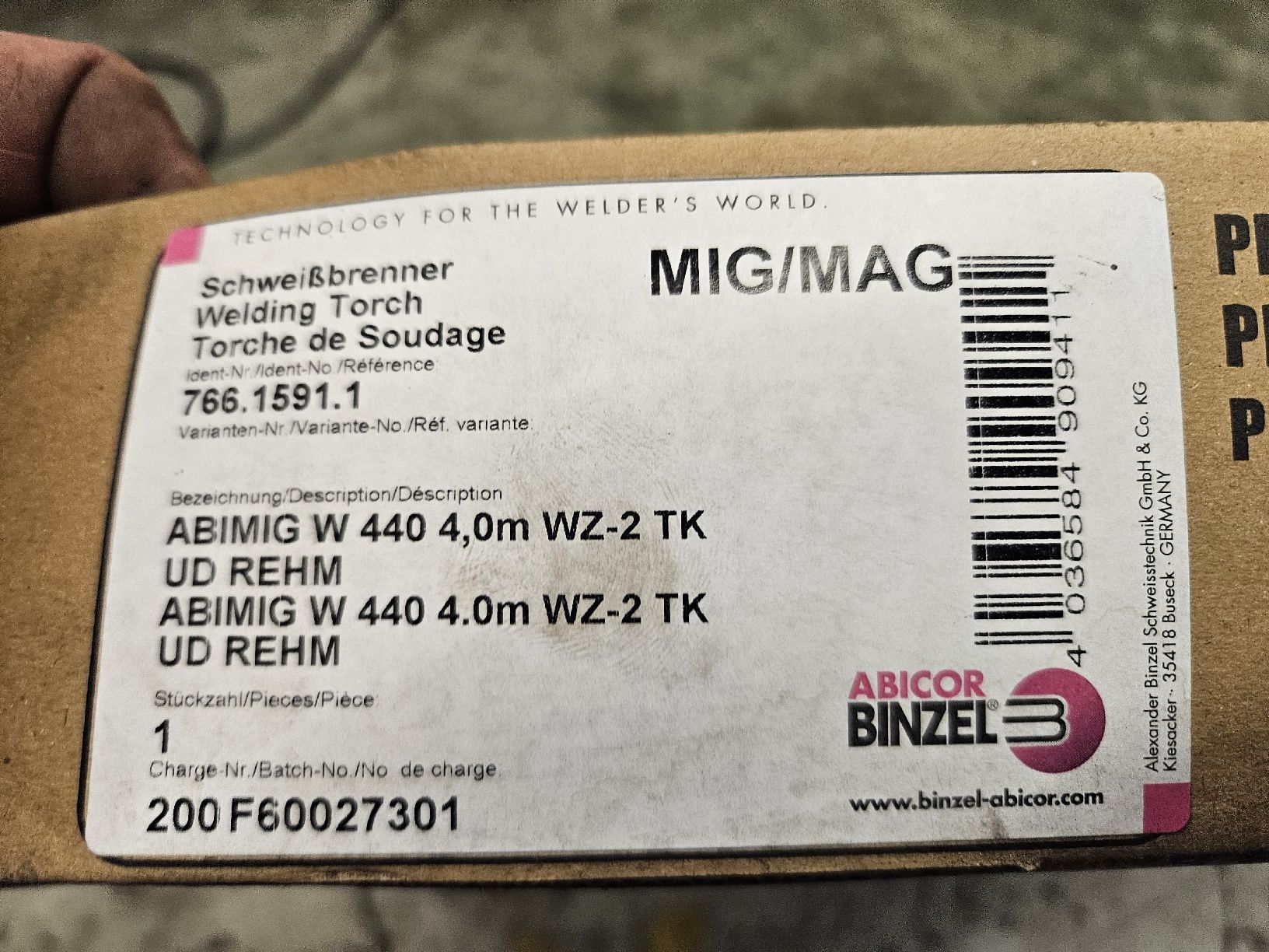 Postes à souder: Binzel W440 Brenner Neuwertig! – D'occasion à Bauma par Maese1980 7