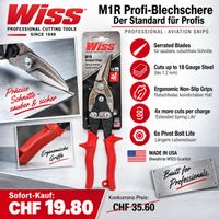 Wiss M1R Profi-Blechschere links Neu (Made in USA)