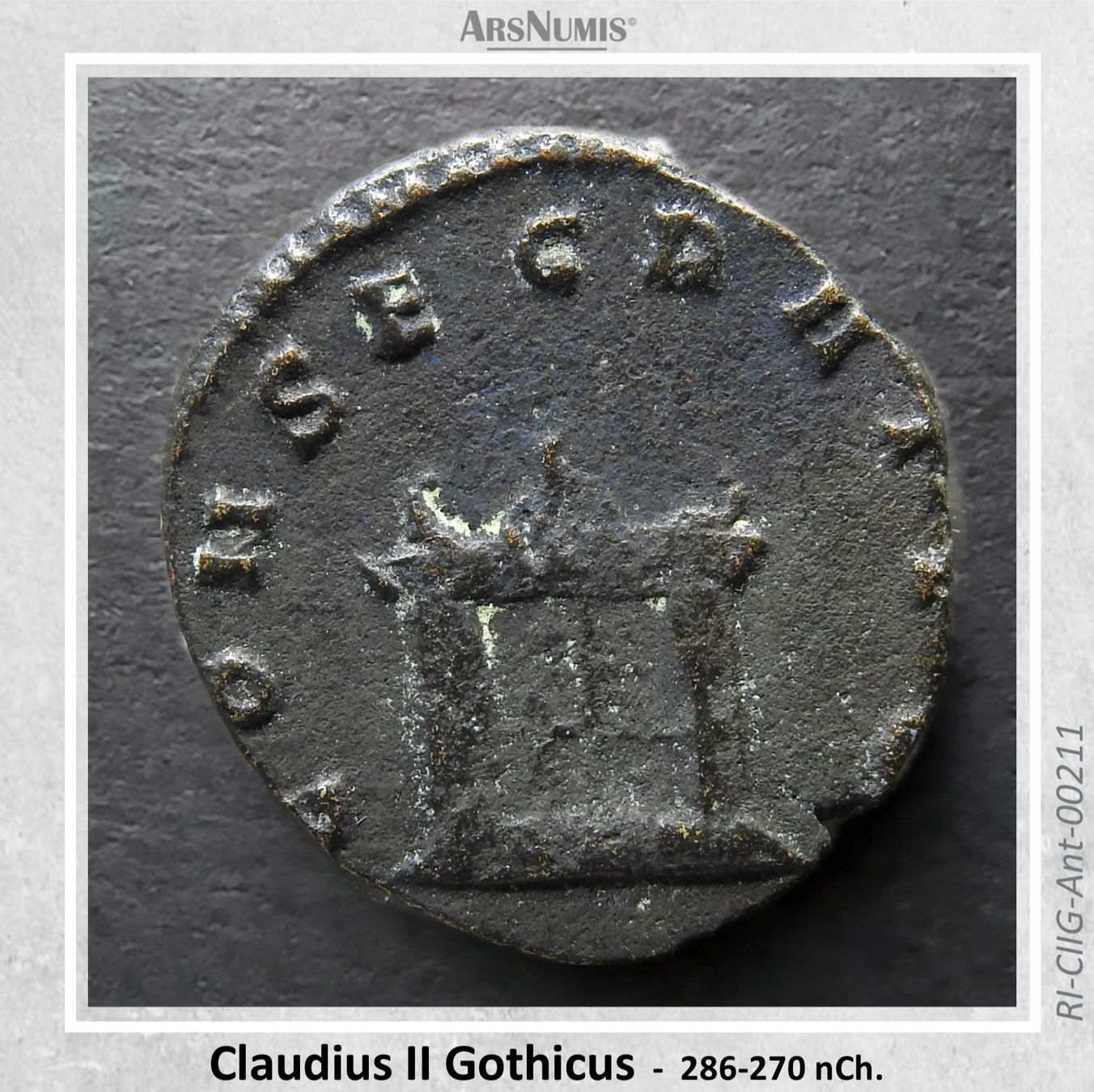 Tutti le monete: Römische Münze - Claudius II Gothicus – Usato da Oberwil b. Zug venduto da ArsNumis 3