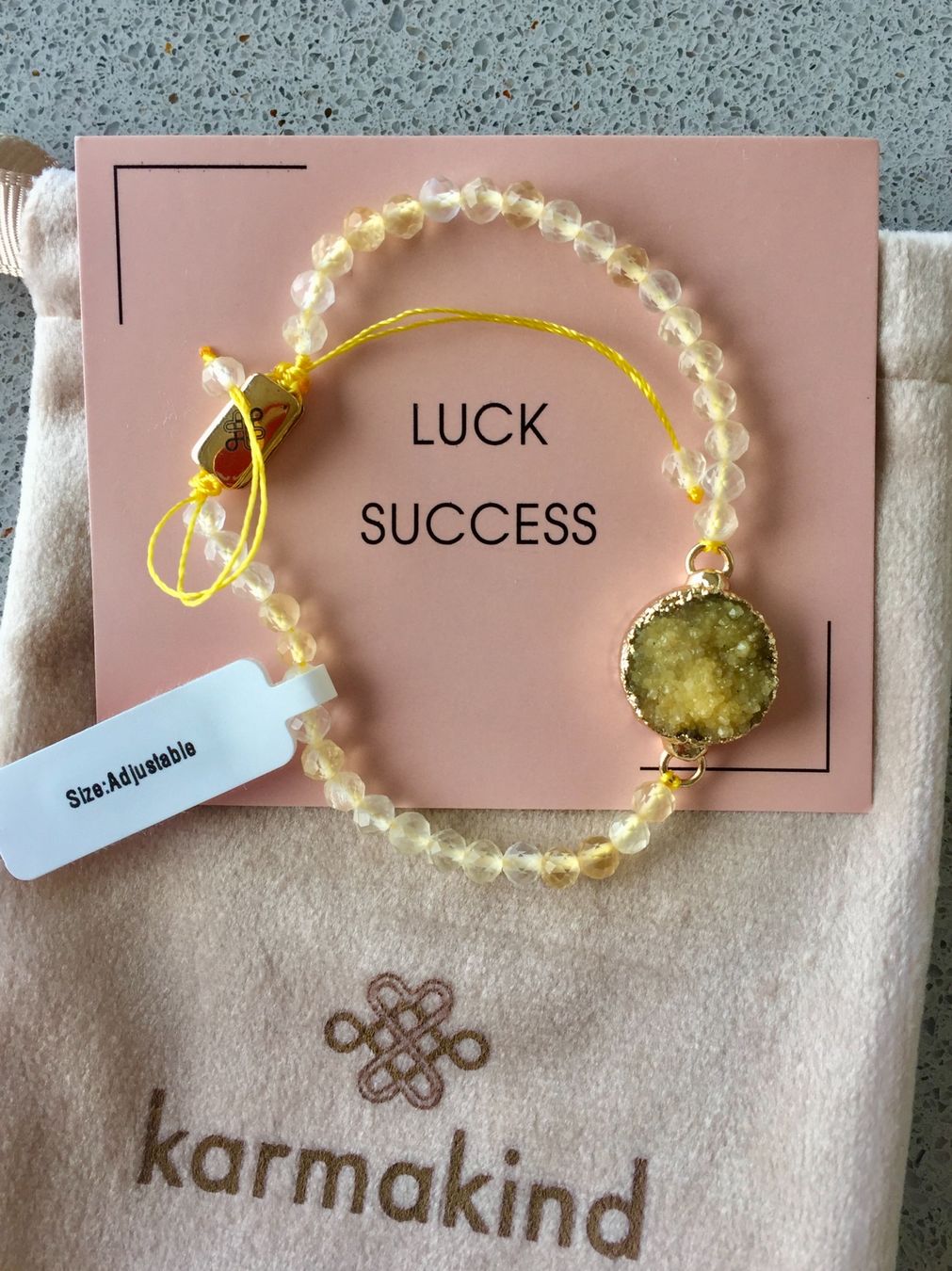 Bracciali & Braccialetti: NEU: Karmakind Citrin Armband – Nuovo e nell'imballaggio originale da Lachen venduto da mar_ox