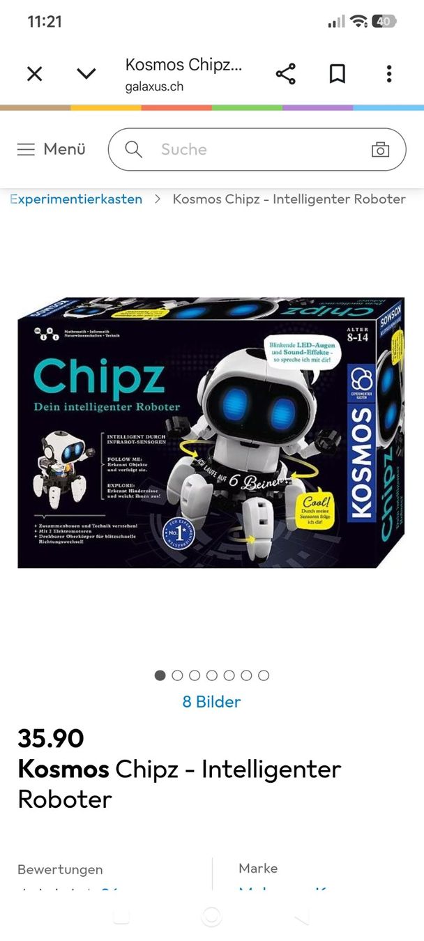 Kit di costruzioni: Chipz Robot – Nuovo e nell'imballaggio originale da Gränichen venduto da Fabienne0114 5