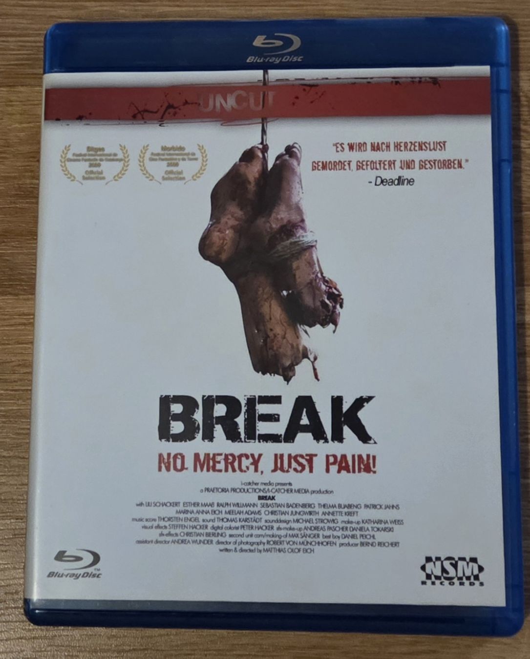 Tutti i DVDs: Break No Mercy Just Pain Uncut Version Blu-Ray – Usato da Winterthur venduto da raymen74